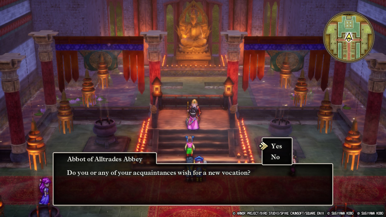 Comment changer de cours dans Dragon Quest III: Remake HD-2D