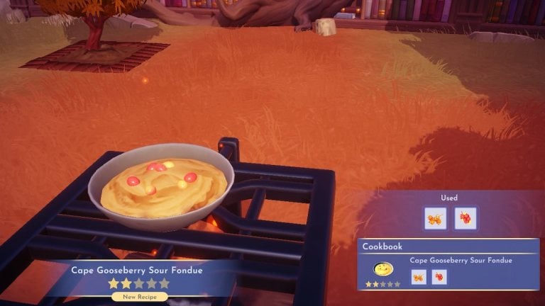 Todas as receitas no Disney Dreamlight Valley: The Storybook Vale