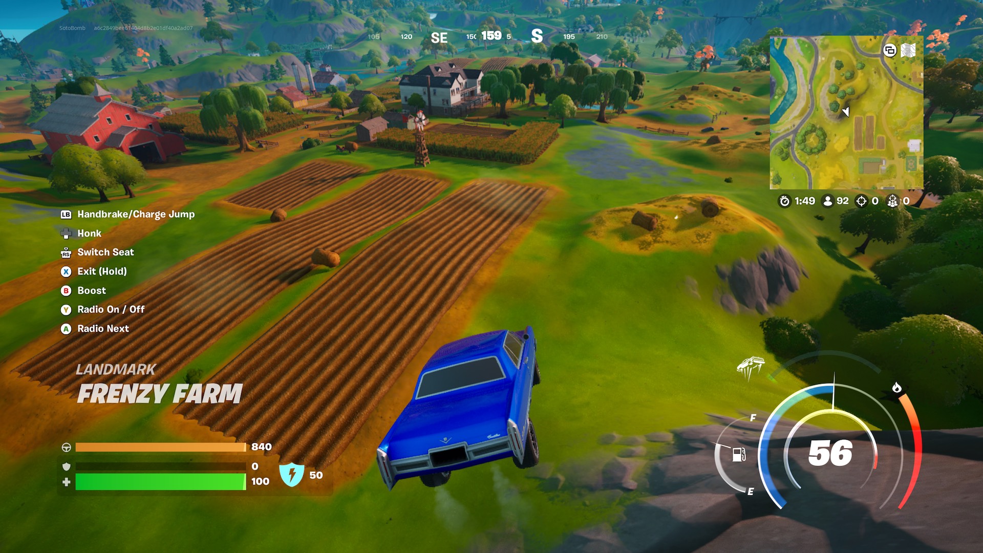 Como fazer a falha do carro voador em Fortnite Capítulo 2 remix