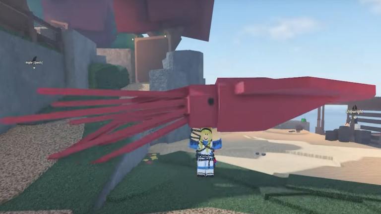 如何在Roblox Fisch中捕捉巨大的魷魚