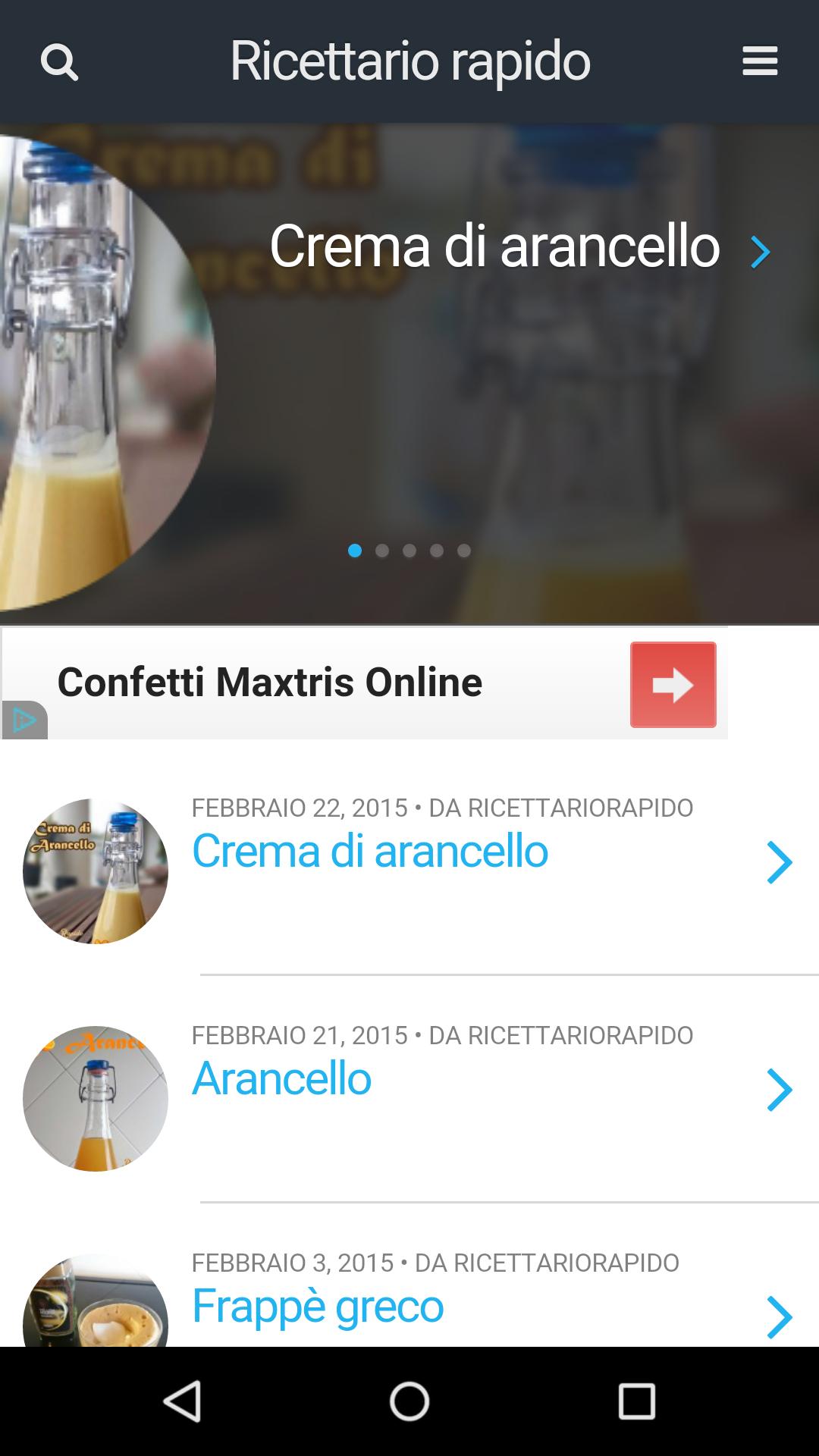 Ricettario Rapido