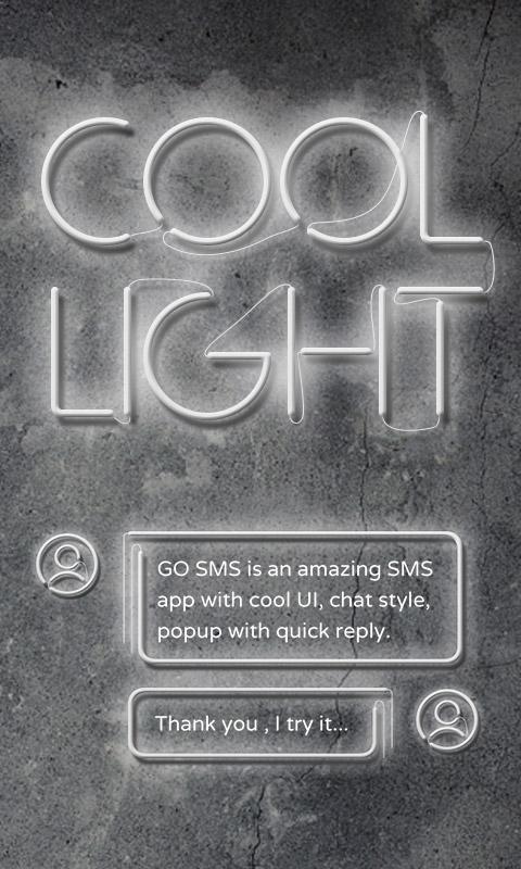 GO SMS PRO COOL LIGHT THEME