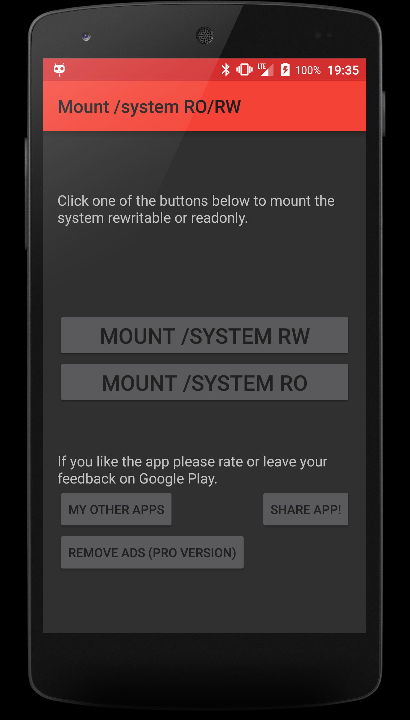 Mount /system RO/RW [ROOT]