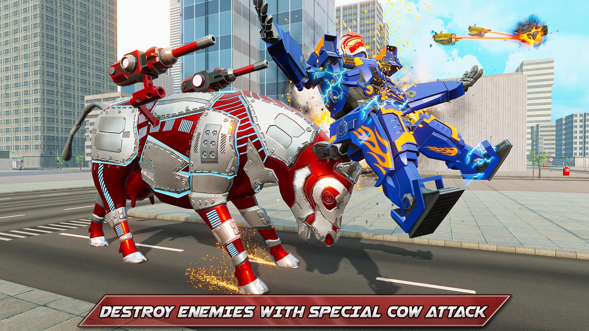 Cow Robot Games 3D: Robot Game