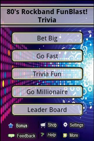80s Rockband FunBlast! Trivia