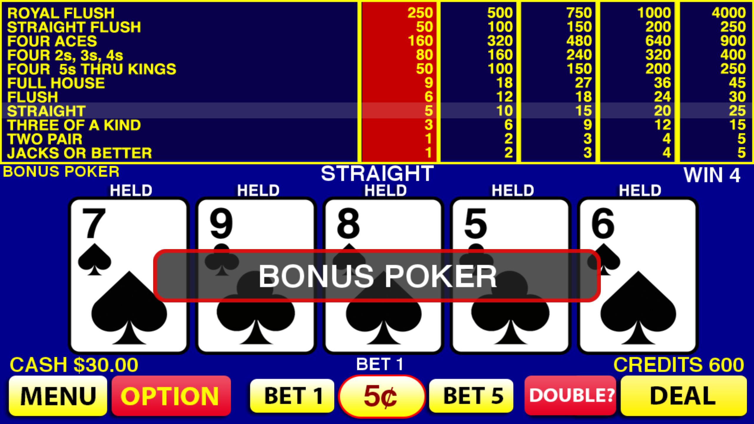 Bonus Poker