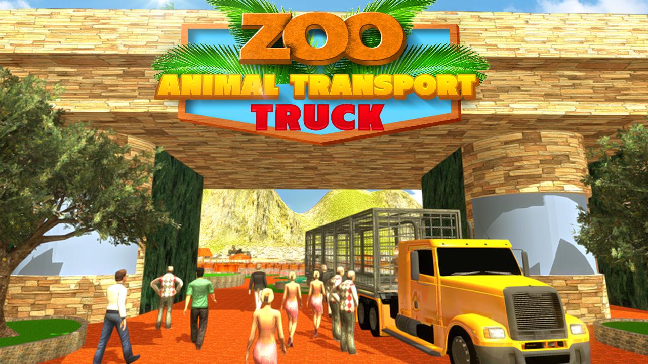 Zoo Animal Transport Truck 3D