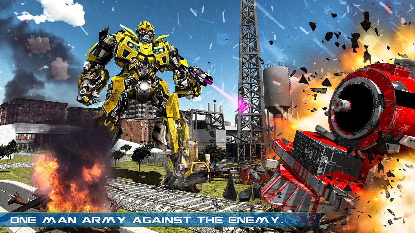 Real Robot Transform Car Game
