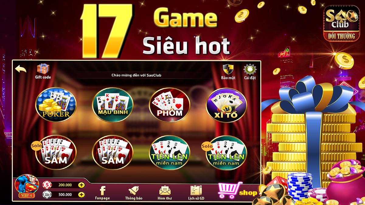 Sao Club - Danh bai doi thuong-Game bai doi thuong