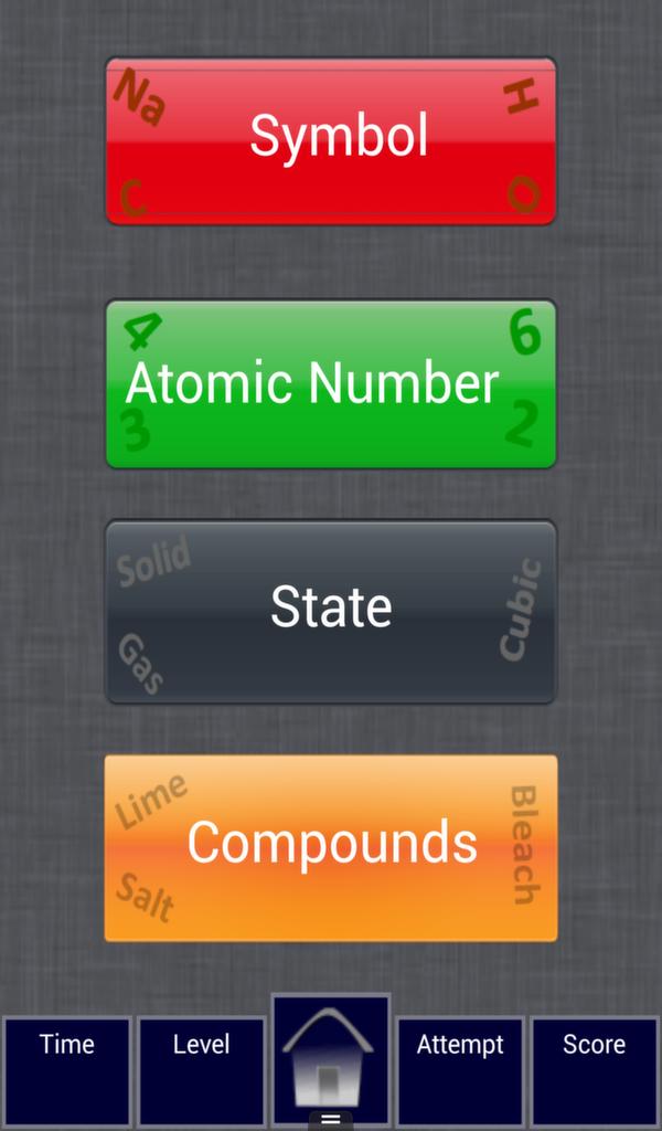 Chemistry Elements Match Free