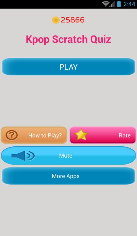 Kpop Scratch Quiz