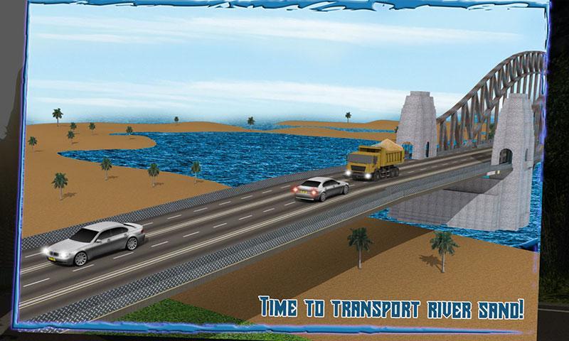 Transport Truck 3D: River Sand