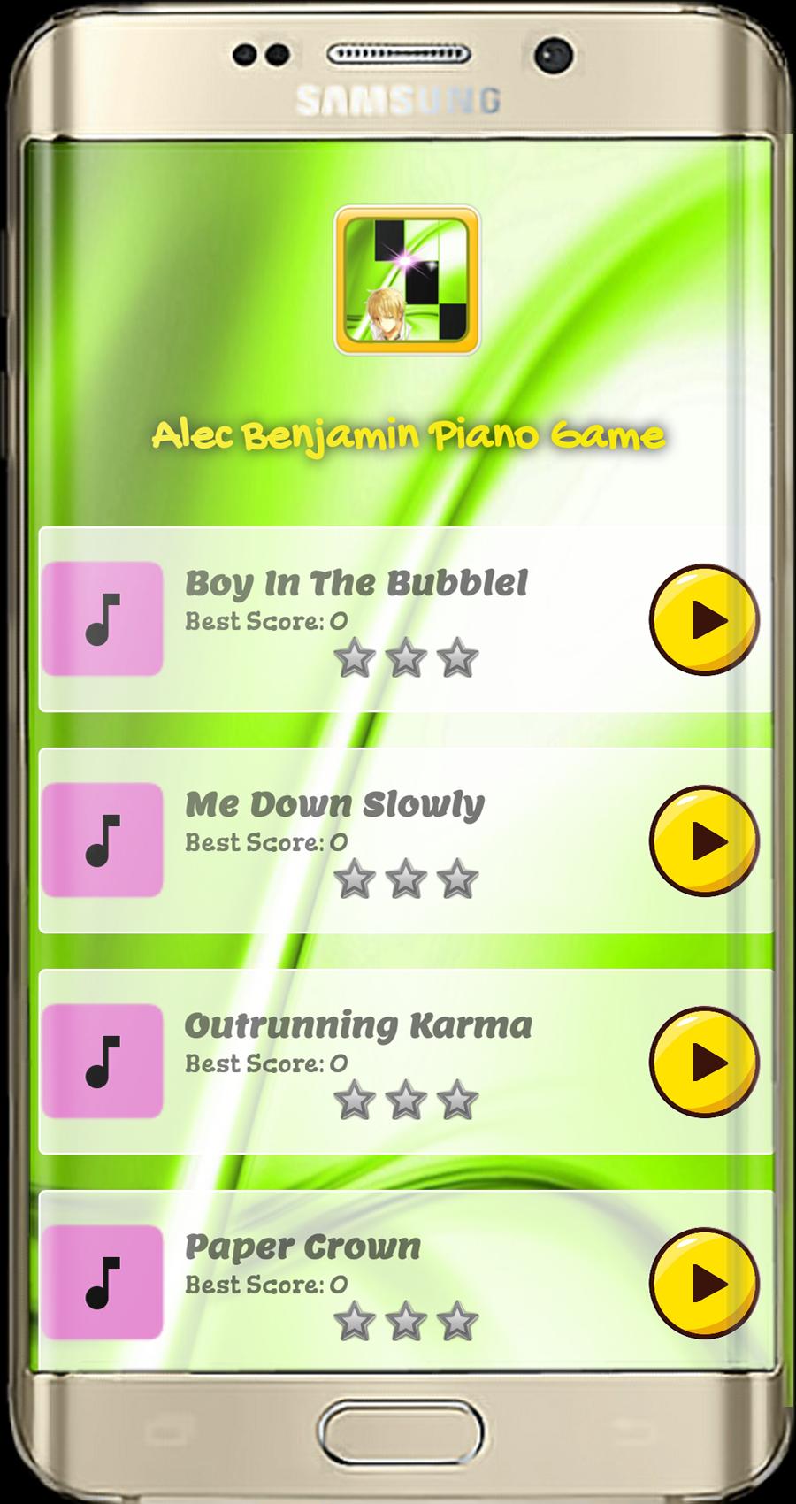 Alec Benjamin Piano Game