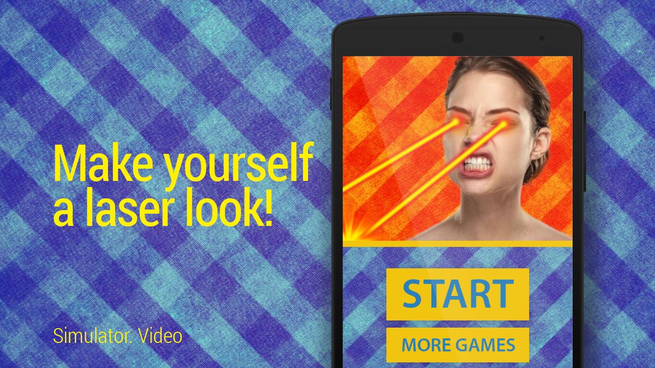 Laser eyes. Simulator. Video