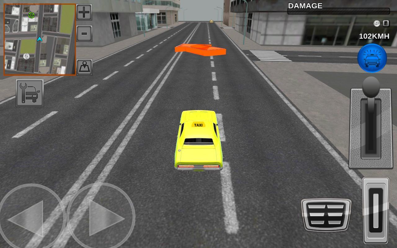 Downtown City Taxi Driver