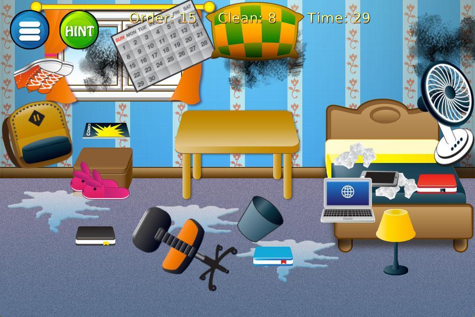 Set house cleaning game