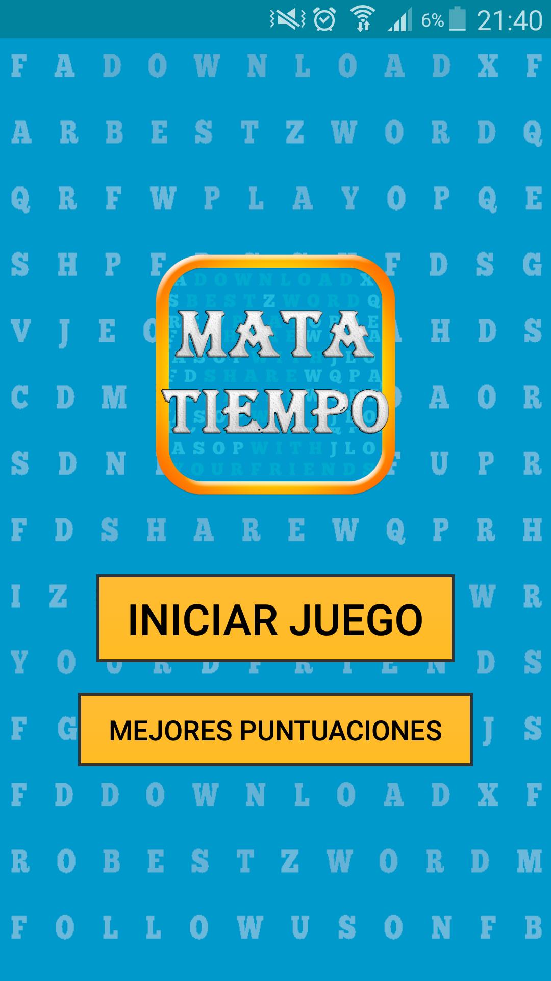 Mata Tiempo - Sopa de letras